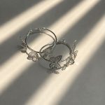 گوشواره پروانه ای حلقه ای
